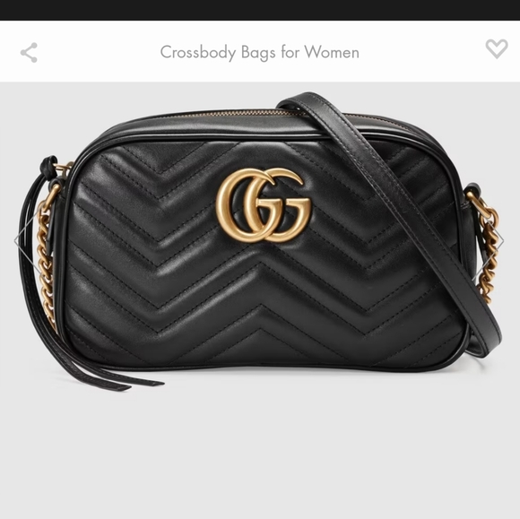 Gucci Handbags - GG marmont small bag good condition has stain inside